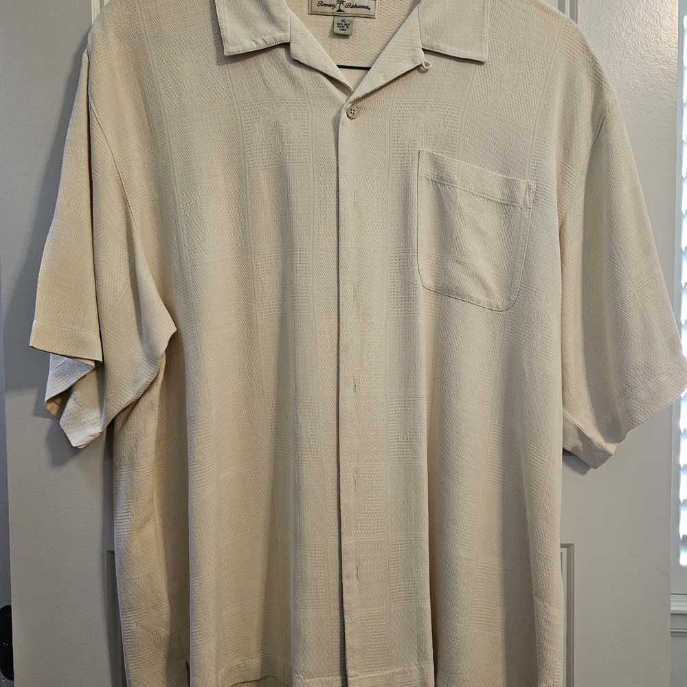 Tommy Bahama Cream Casual Button Down Shirt